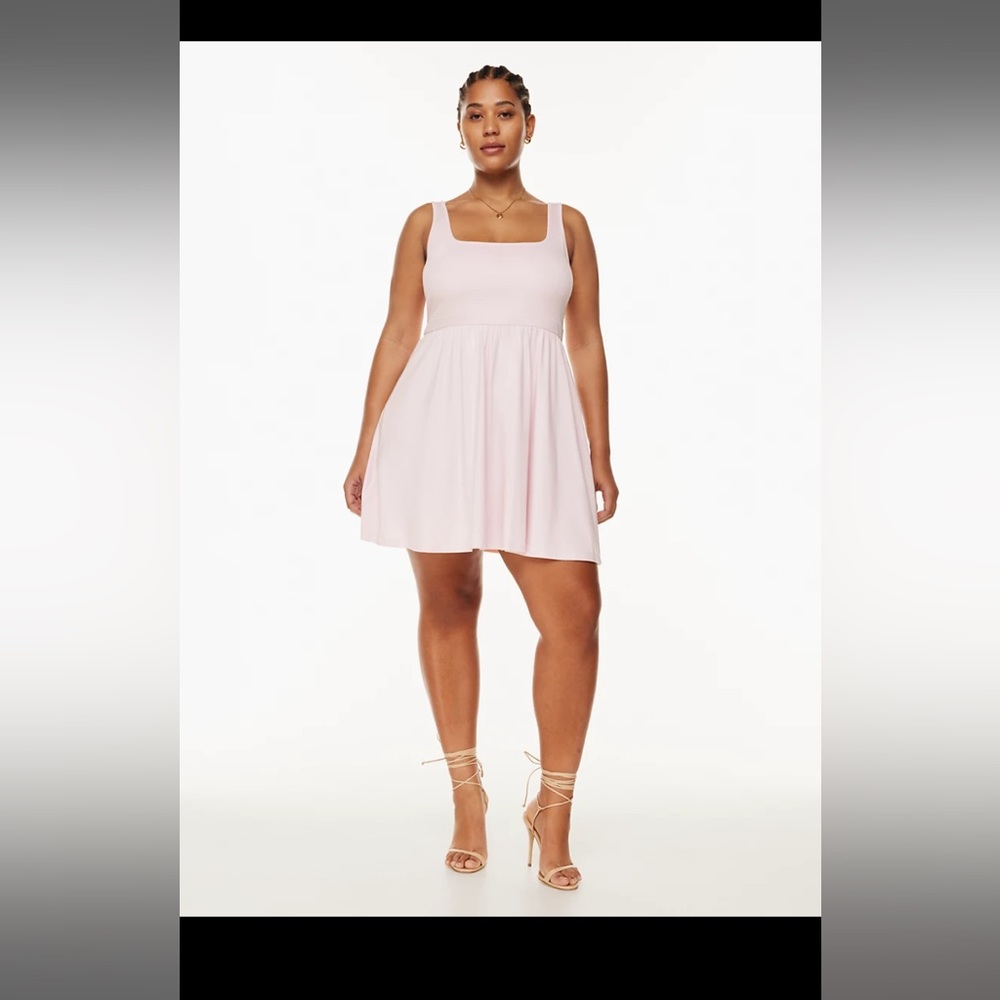 Aritzia Wilfred Market Mini Dress Large Mochi Pink